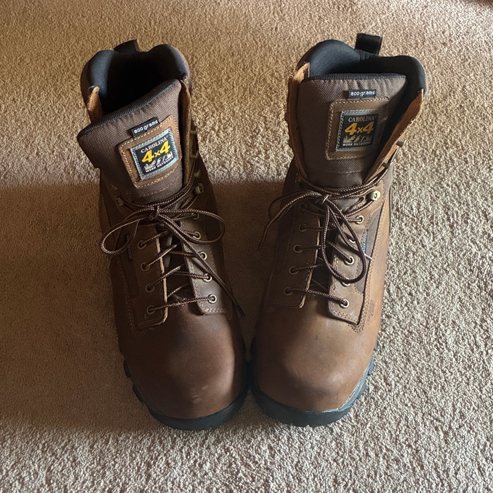 Rugged Brown Leather Boots for Men